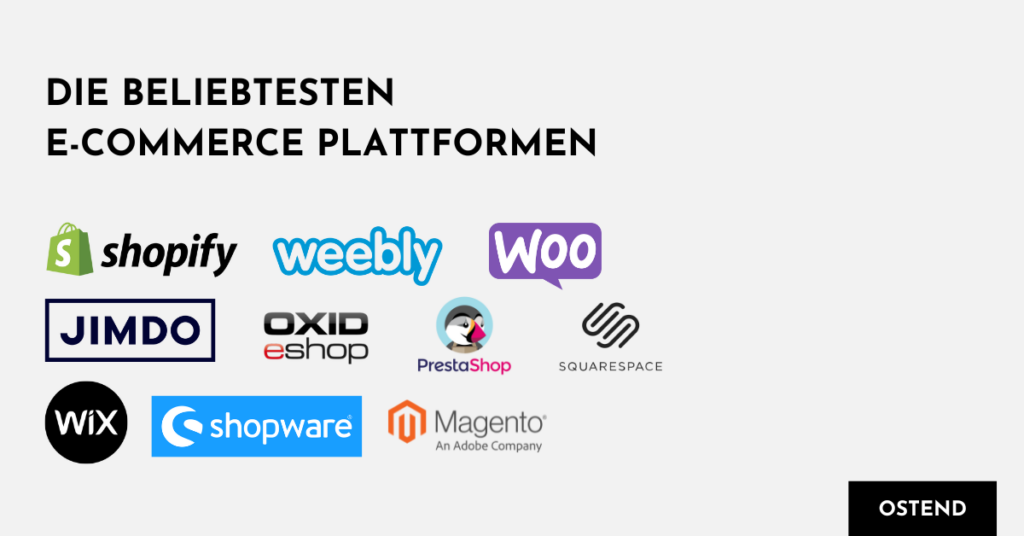 Beliebte E-Commerce Plattformen