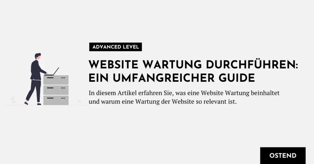 Website Wartung durchführen - Der Guide