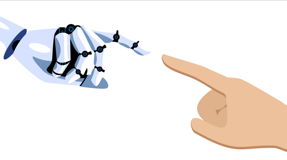 Mensch und Maschine Zusammenarbeit