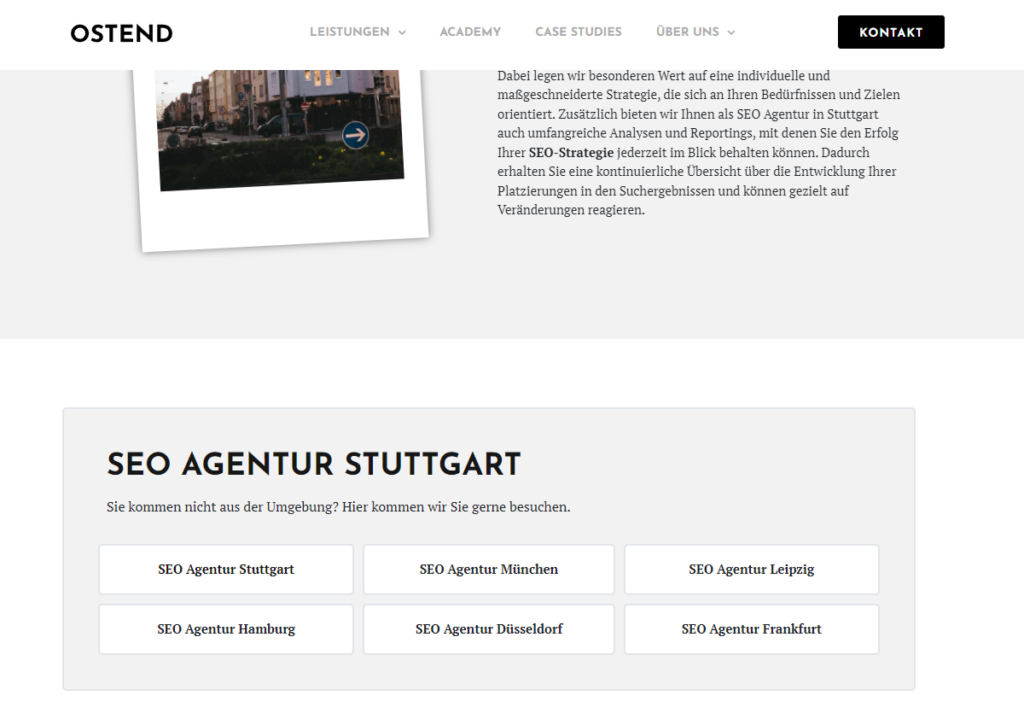 SEO für mehrere Standorte von Ostend Digital