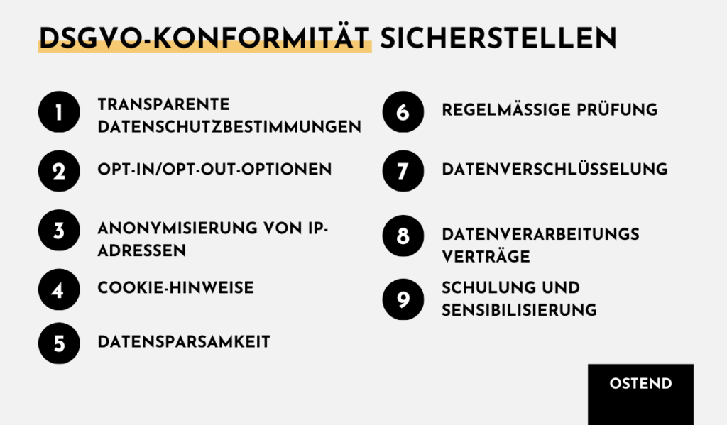 DSGVO Konformität sicherstellen
