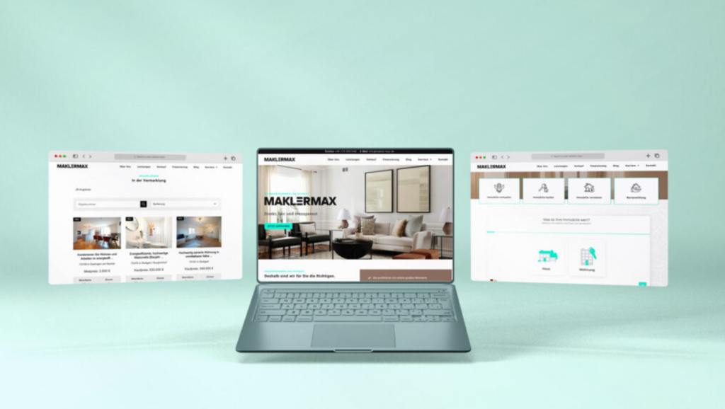 Webdesign von MAKLERMAX