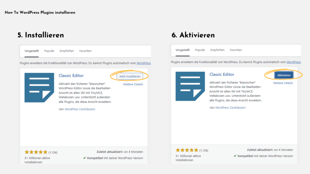 How To WordPress Plugins installieren