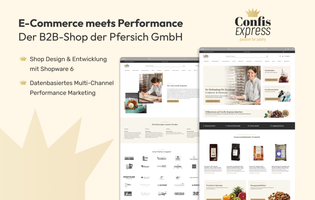 Entwicklung eines Shopware Shops für Confis Express