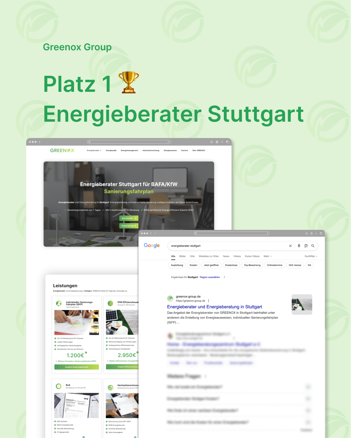 Greenox SEO Erfolg als Energieberater